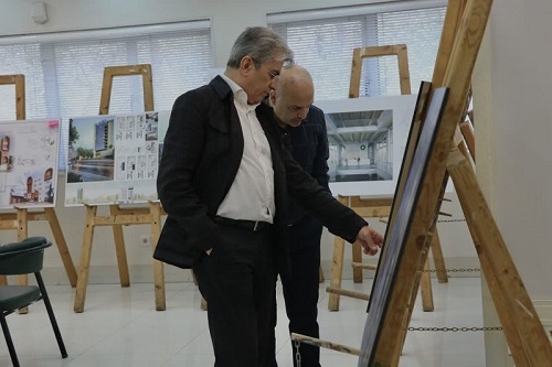 گزارش تصویری برگزاری نمایشگاه بررسی آثار طراحی معماری ساختمان جدید کانون کارشناسان رسمی دادگستری خوزستان